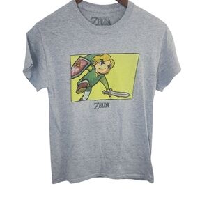 The Legend Of Zelda Video Game Link Graphic Tshirt Size Small